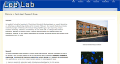Desktop Screenshot of leelab.org